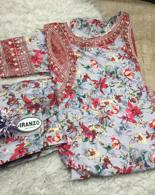 Two Piece Cotton Suit Medium Size