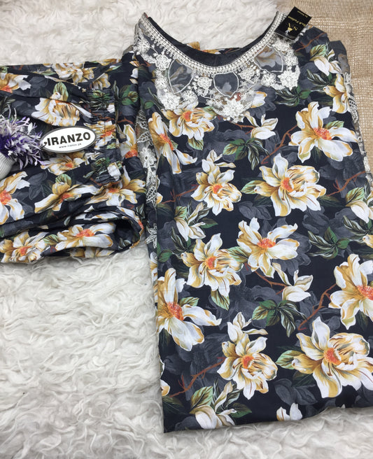Two Piece Cotton Suit Medium Size