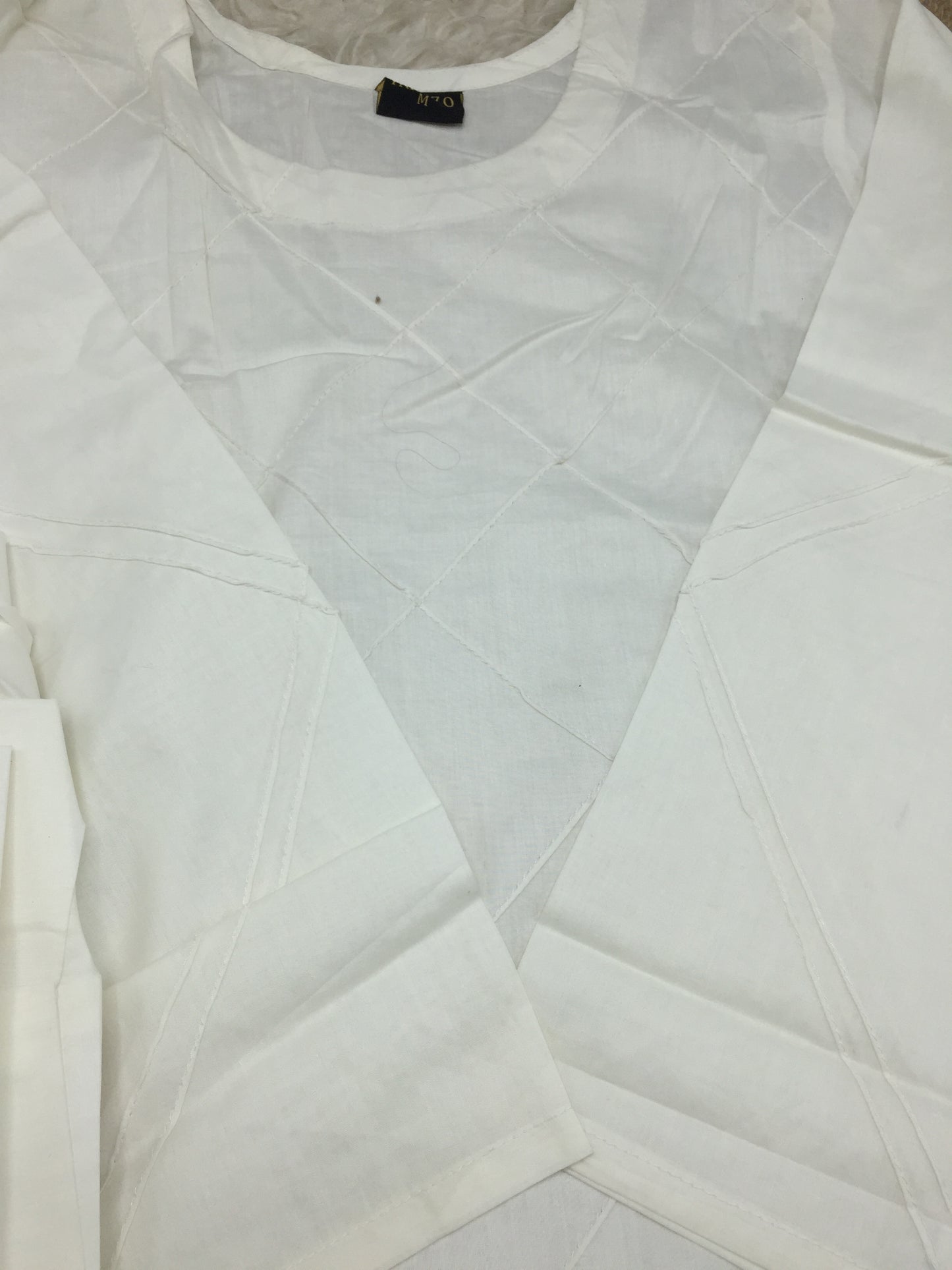 Pack of Two Off White Stitched Suit
