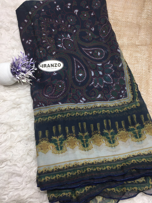 Matching chiffon dupatta