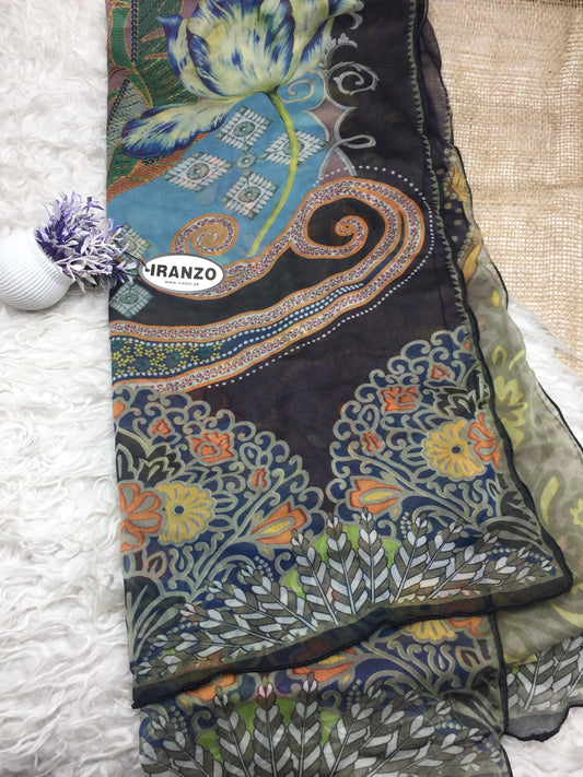 Matching chiffon dupatta