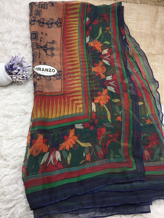 Matching chiffon dupatta