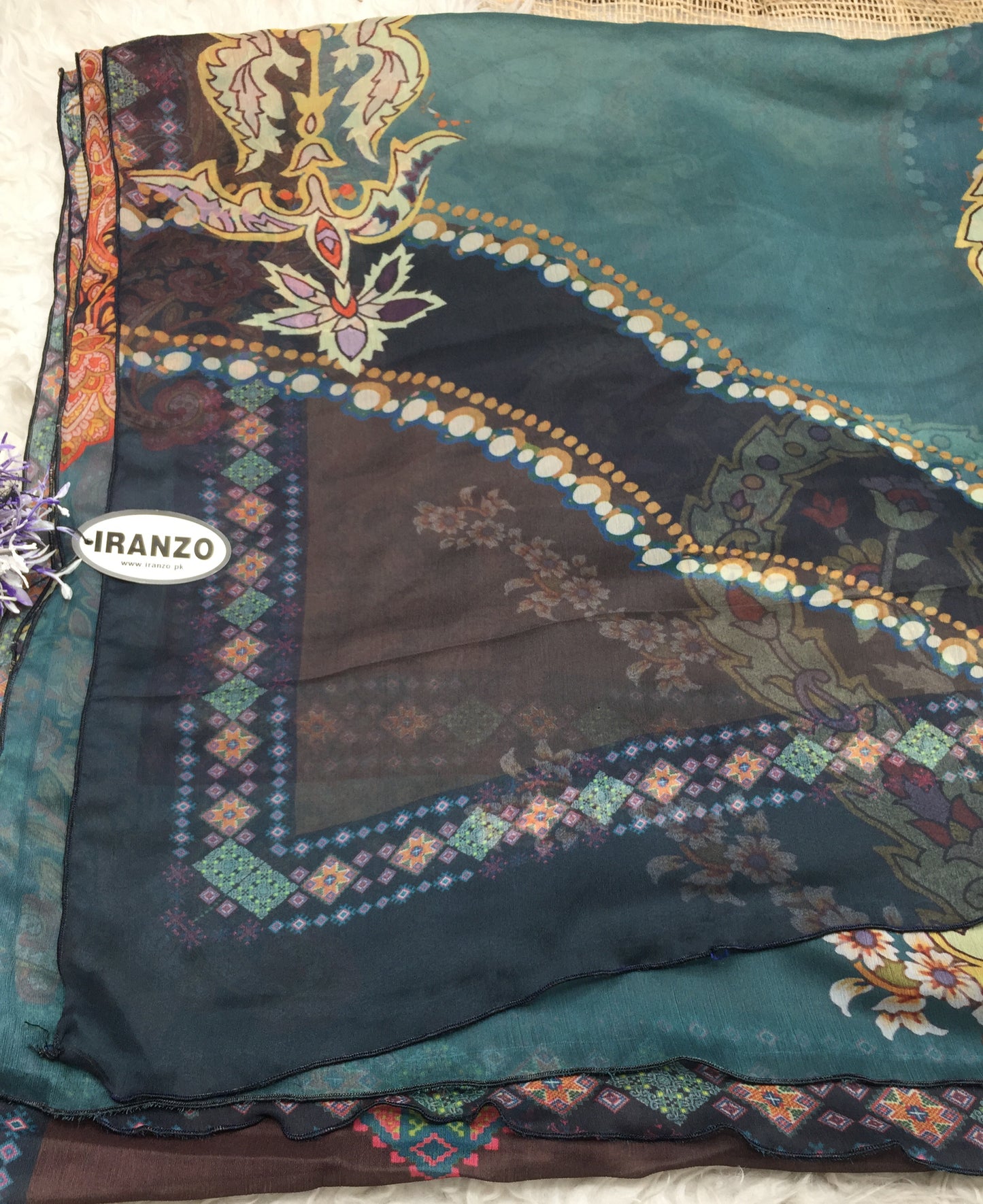 Matching chiffon dupatta