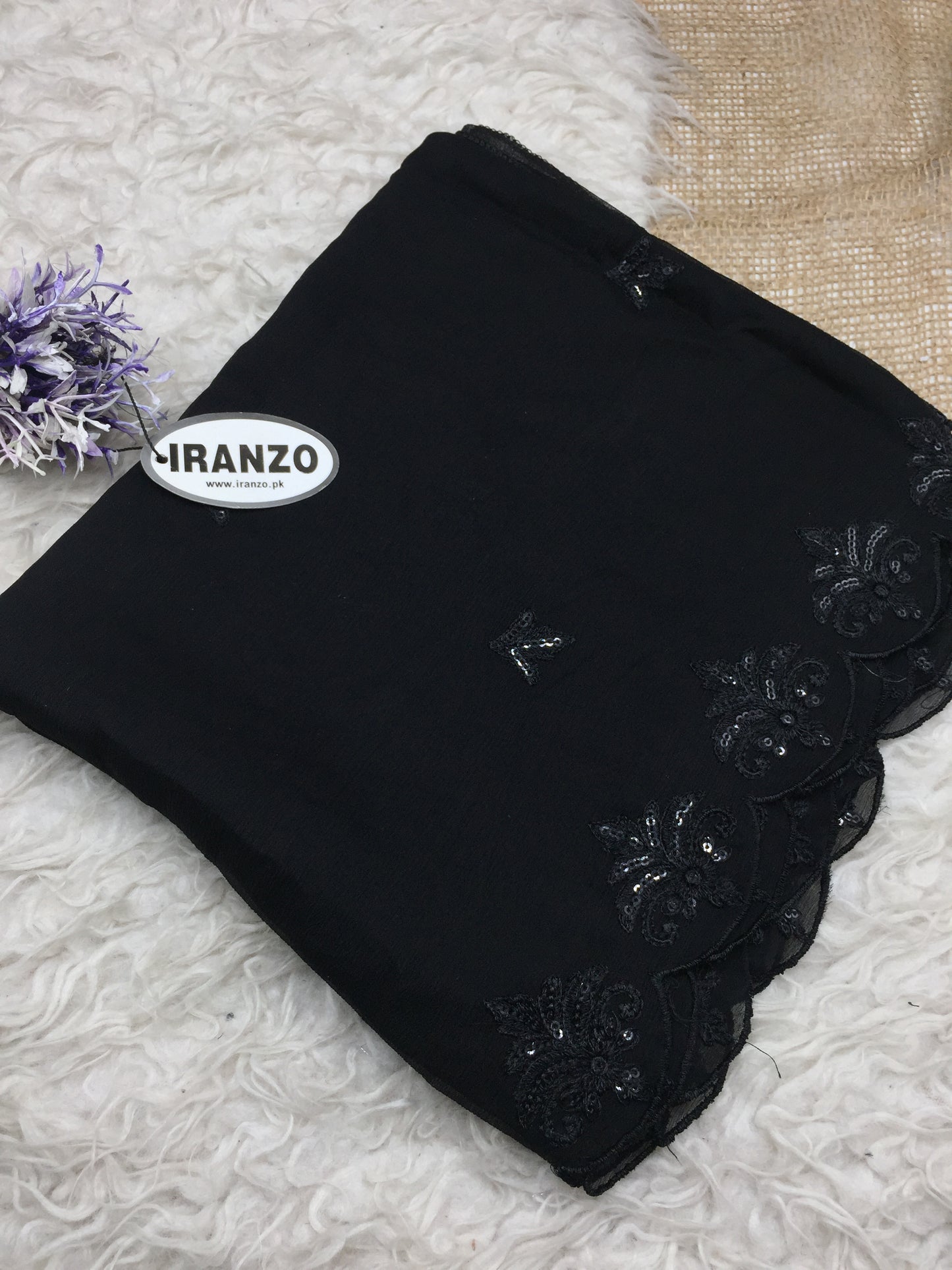 Sequence Embroidered Chiffon Dupatta