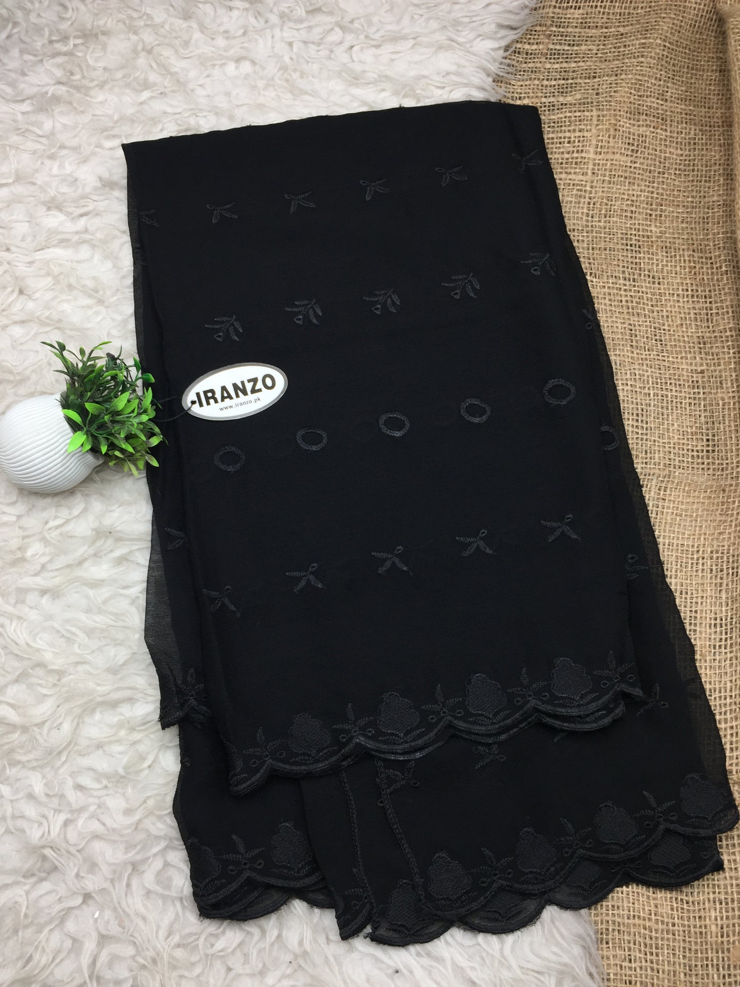 Embroidered Chiffon Dupatta