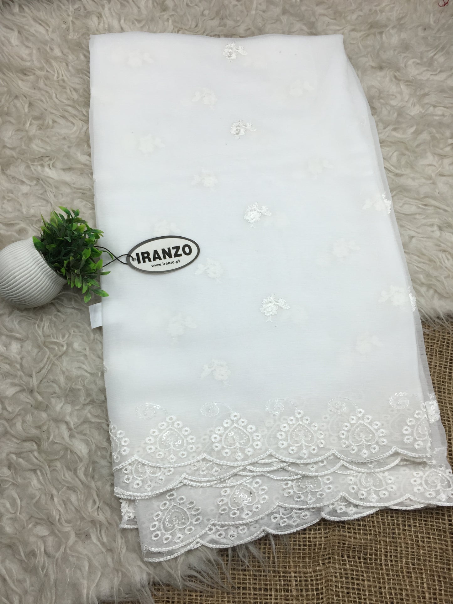 Sequence Embroidered Chiffon Dupatta