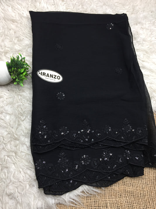 Sequence Embroidered Chiffon Dupatta