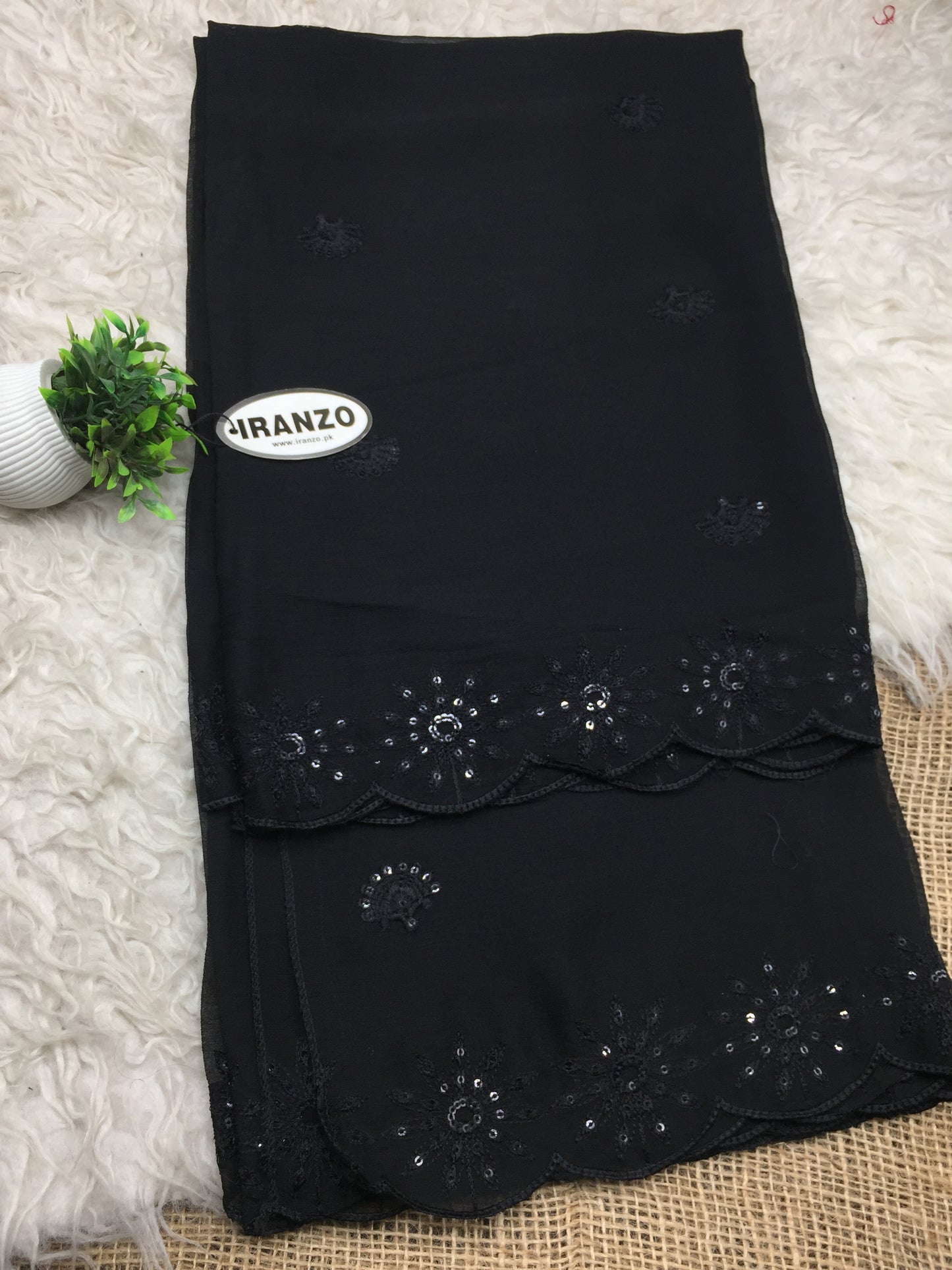 Sequence Embroidered Chiffon Dupatta