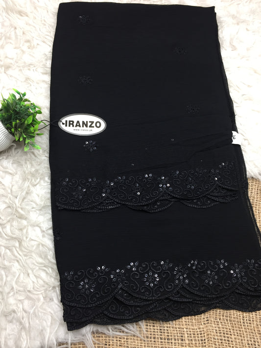 Sequence Embroidered Chiffon Dupatta
