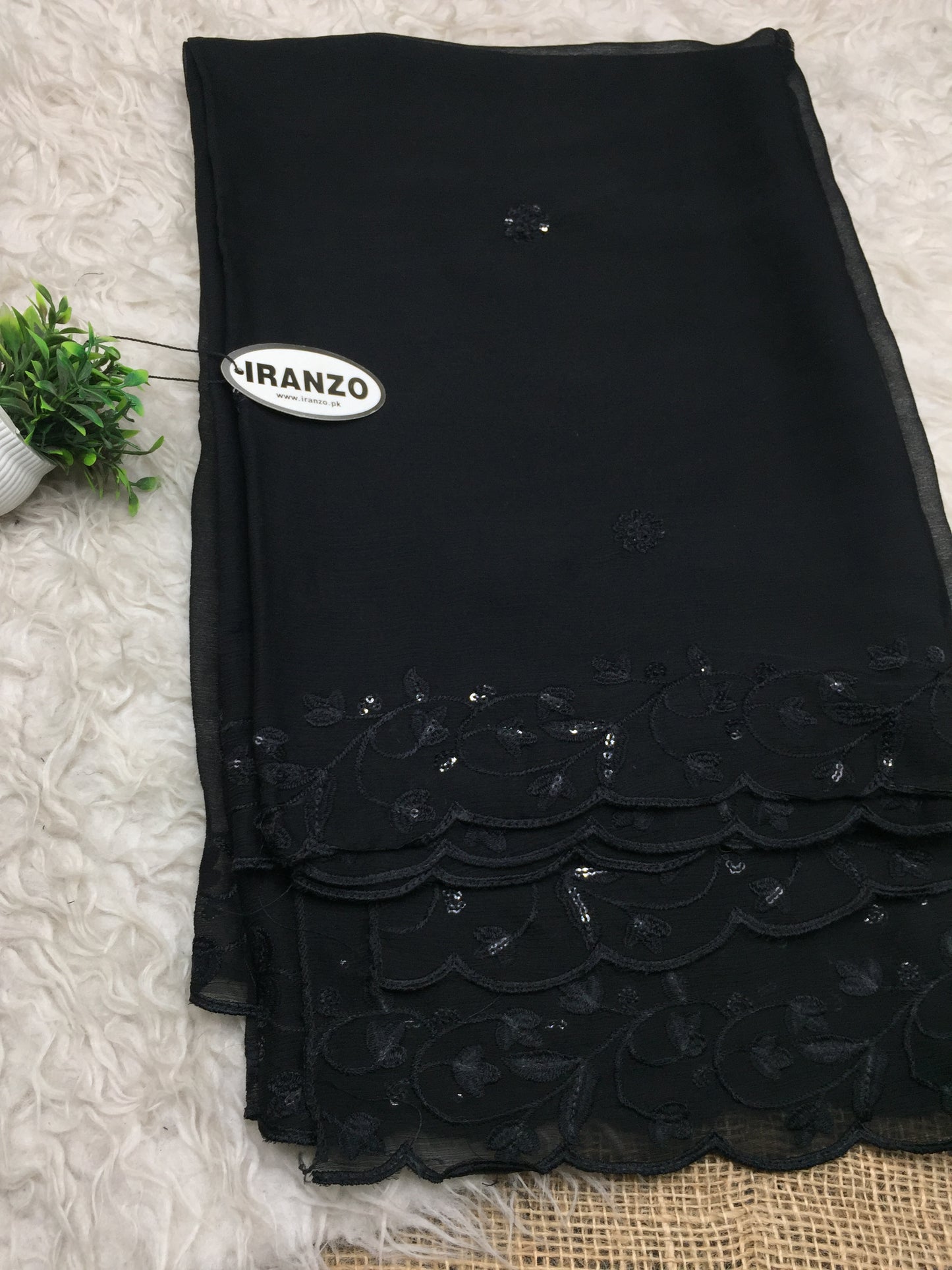 Sequence Embroidered Chiffon Dupatta