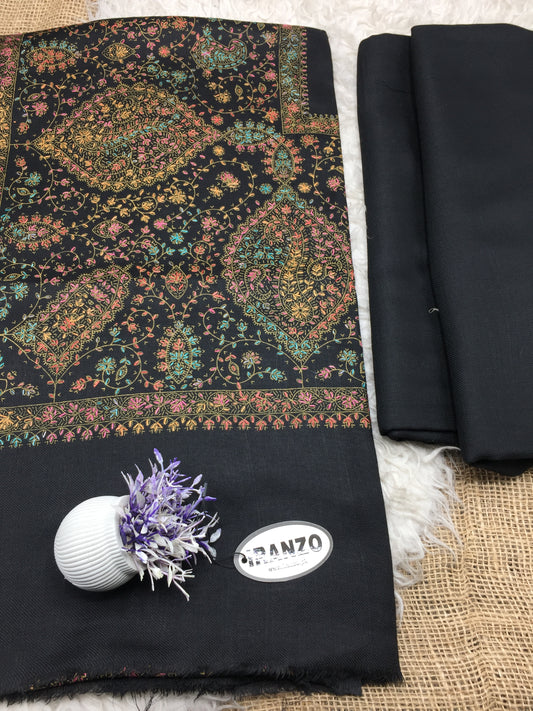 Wool Heavy Shawl Three Piece