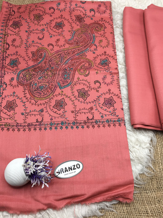 Wool Heavy Shawl Three Piece