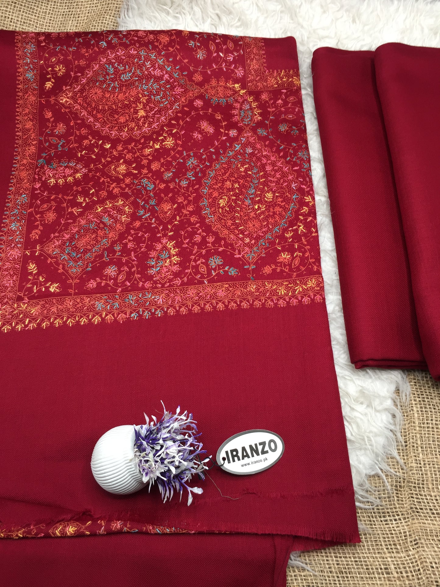 Wool Heavy Shawl Three Piece