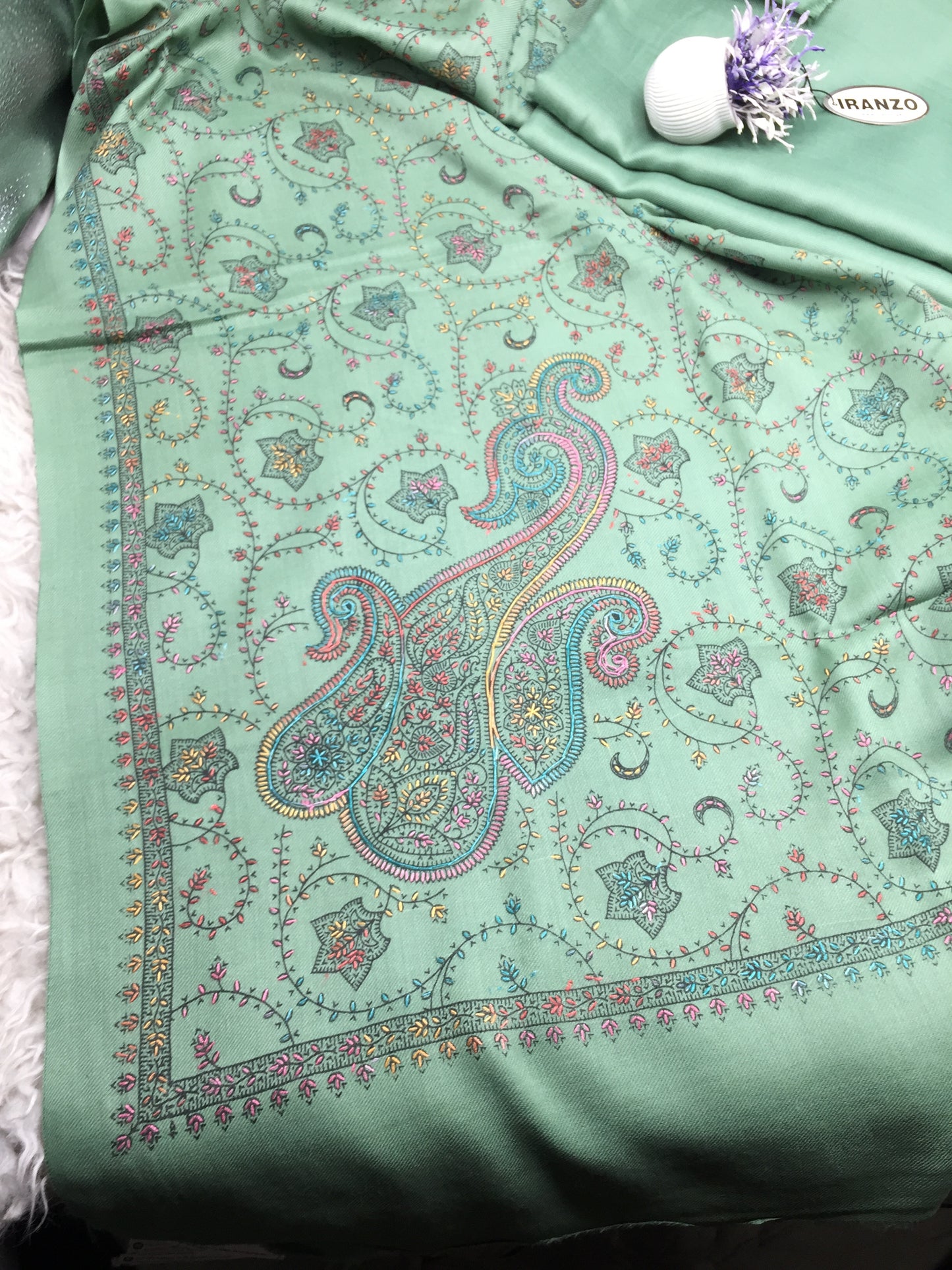 Wool Heavy Shawl Three Piece