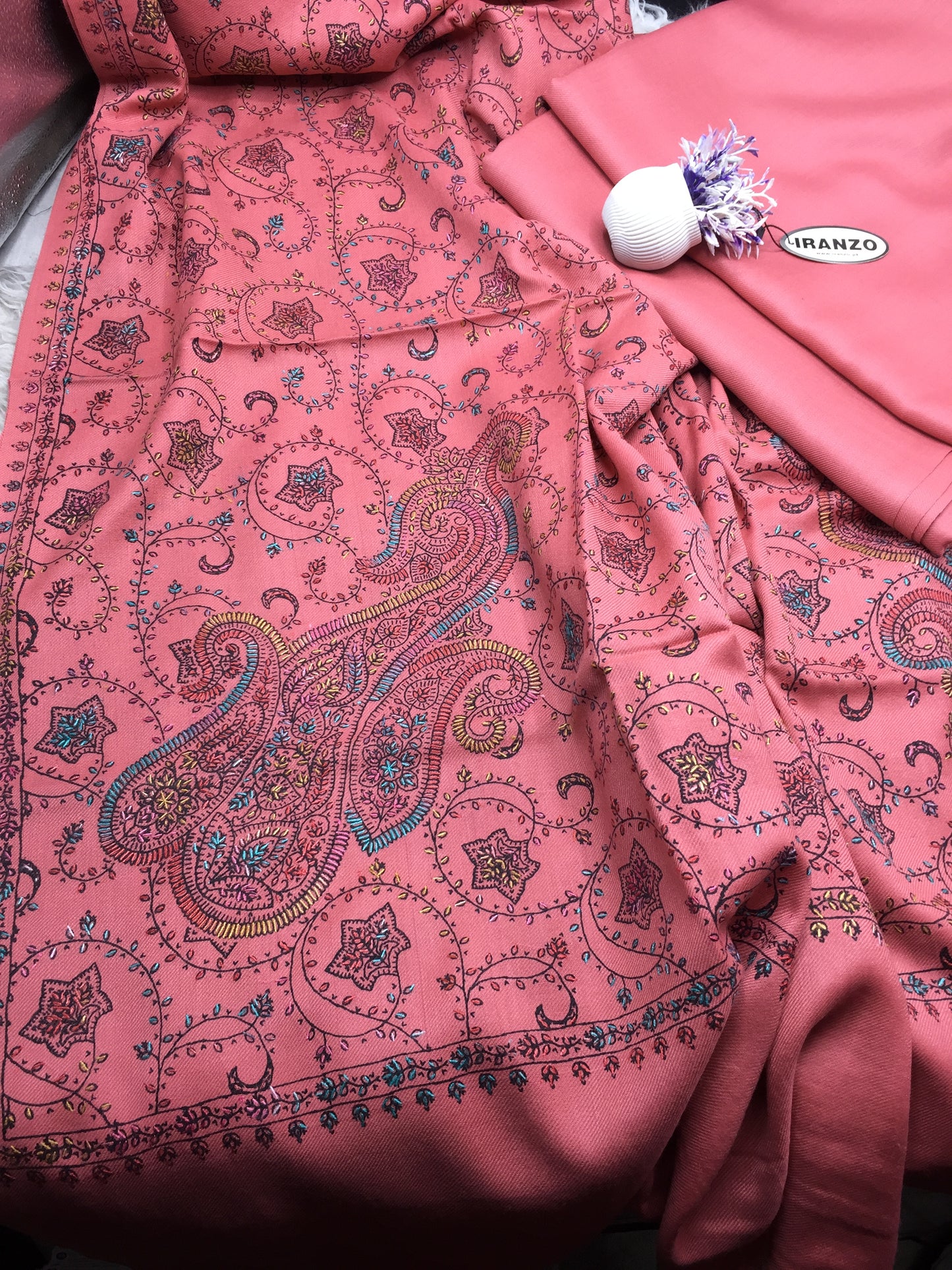 Wool Heavy Shawl Three Piece