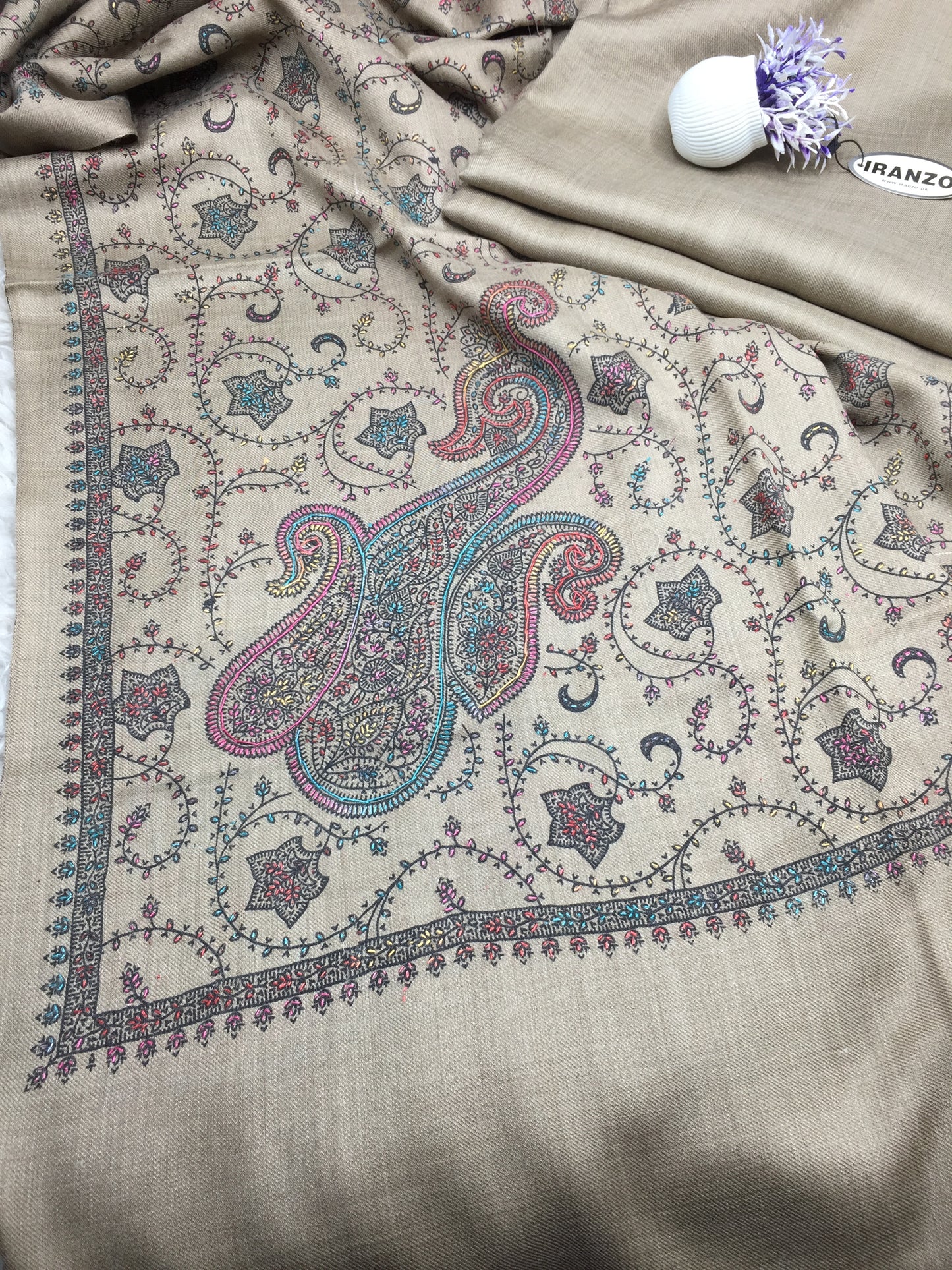 Wool Heavy Shawl Three Piece