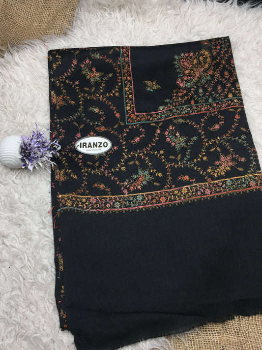 Hand Embroidered Central Motif Winter Stole New Arrivals
