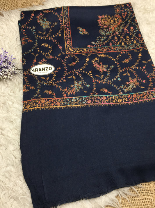 Hand Embroidered Central Motif Winter Stole New Arrivals