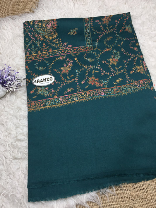 Hand Embroidered Central Motif Winter Stole New Arrivals