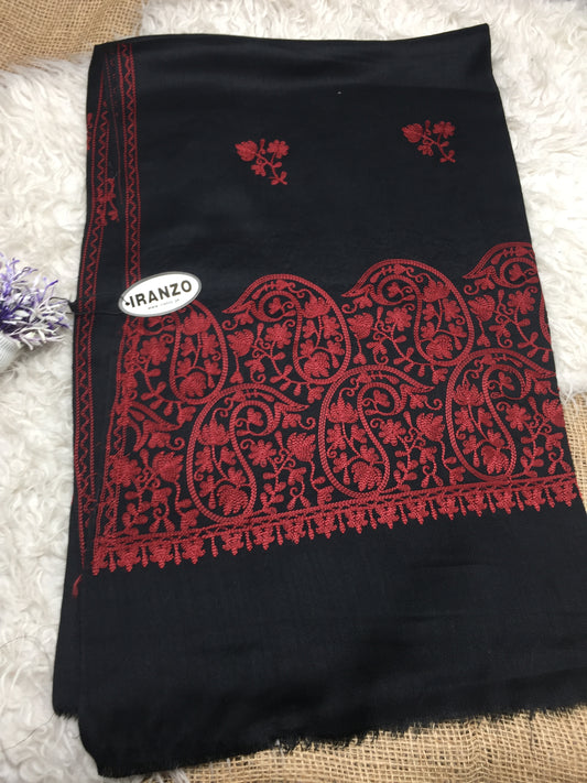Embroidered Winter Shawl