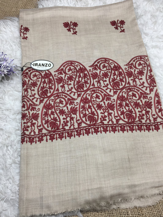 Embroidered Winter Shawl