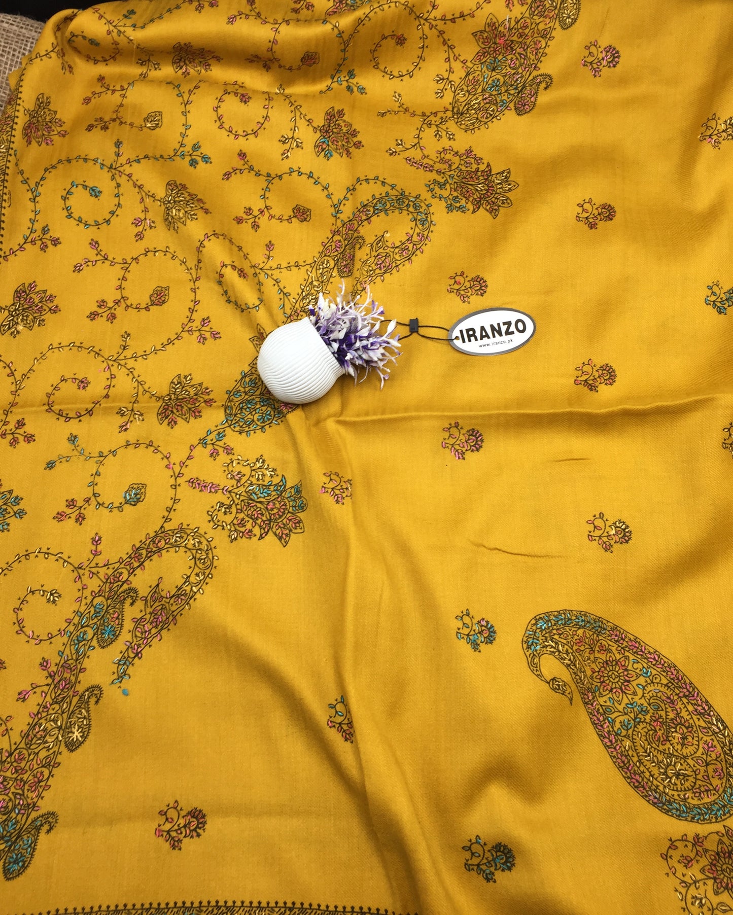 Hand Embroidered Winter Stole