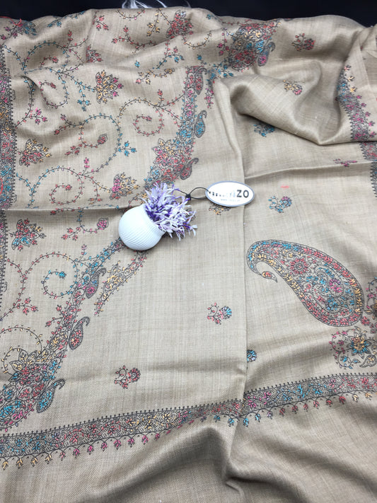 Hand Embroidered Winter Stole