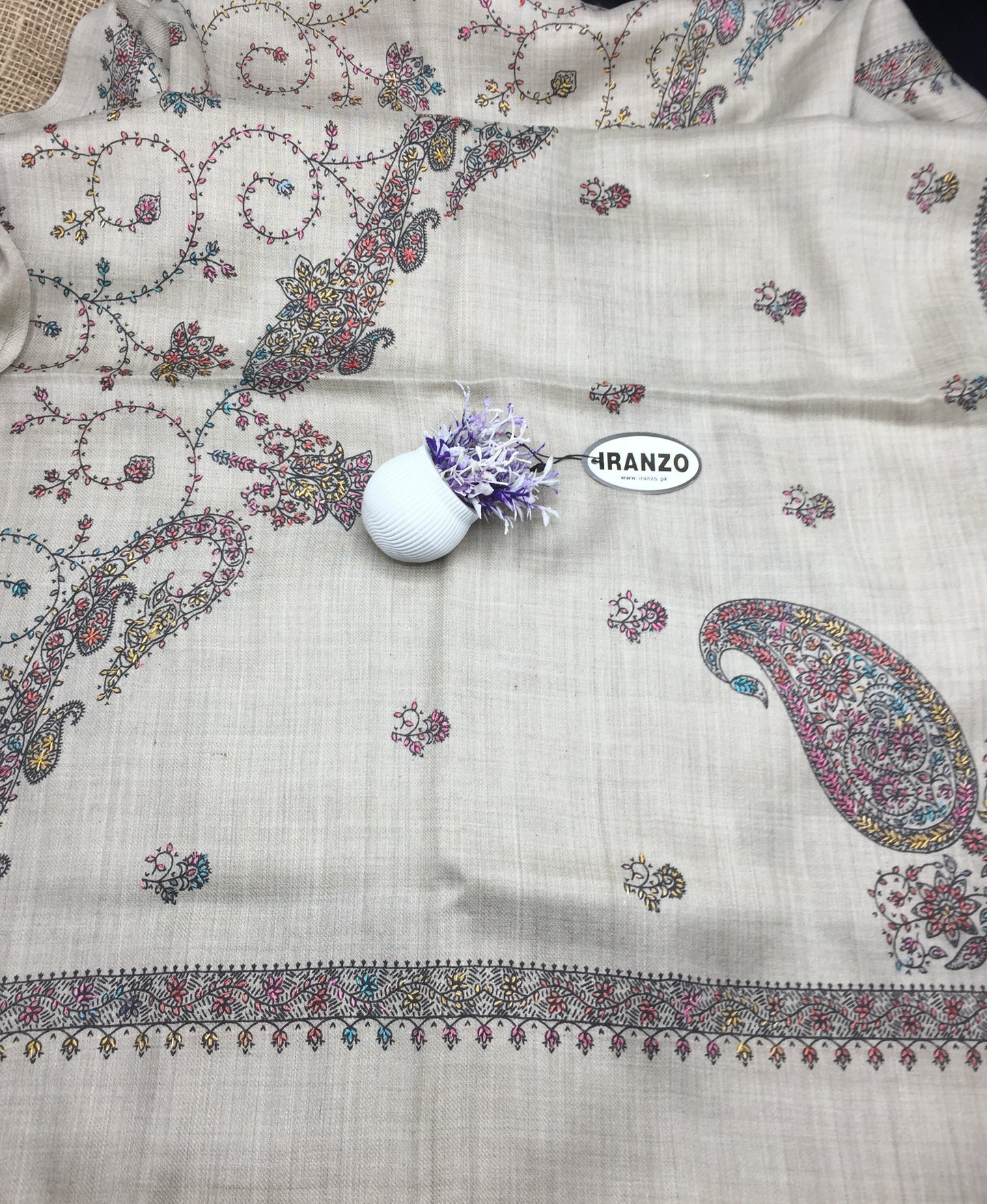 Hand Embroidered Winter Stole