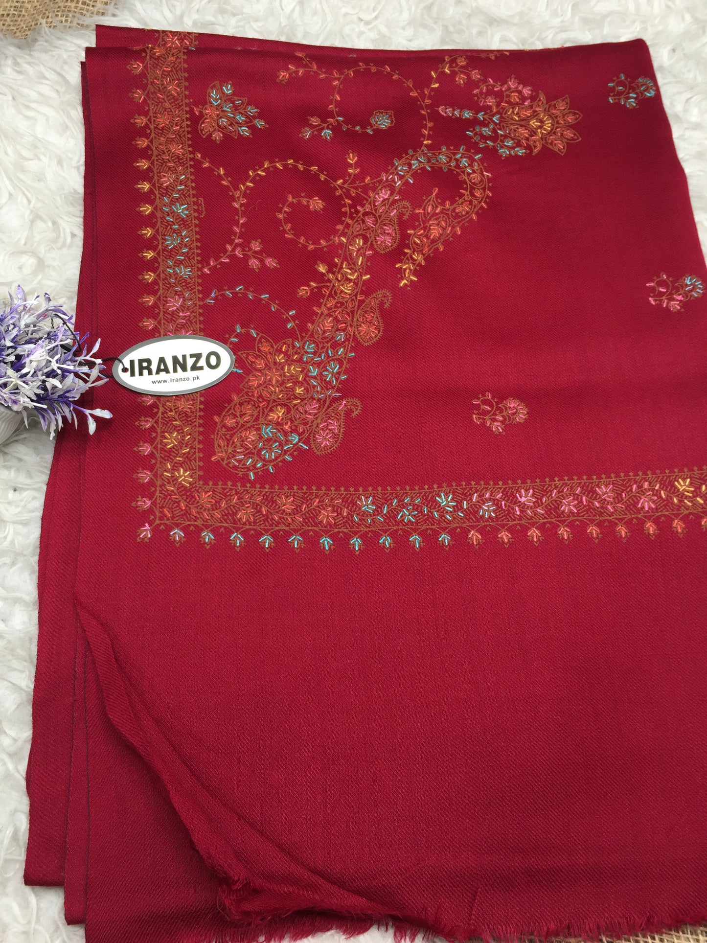 Hand Embroidered Winter Stole