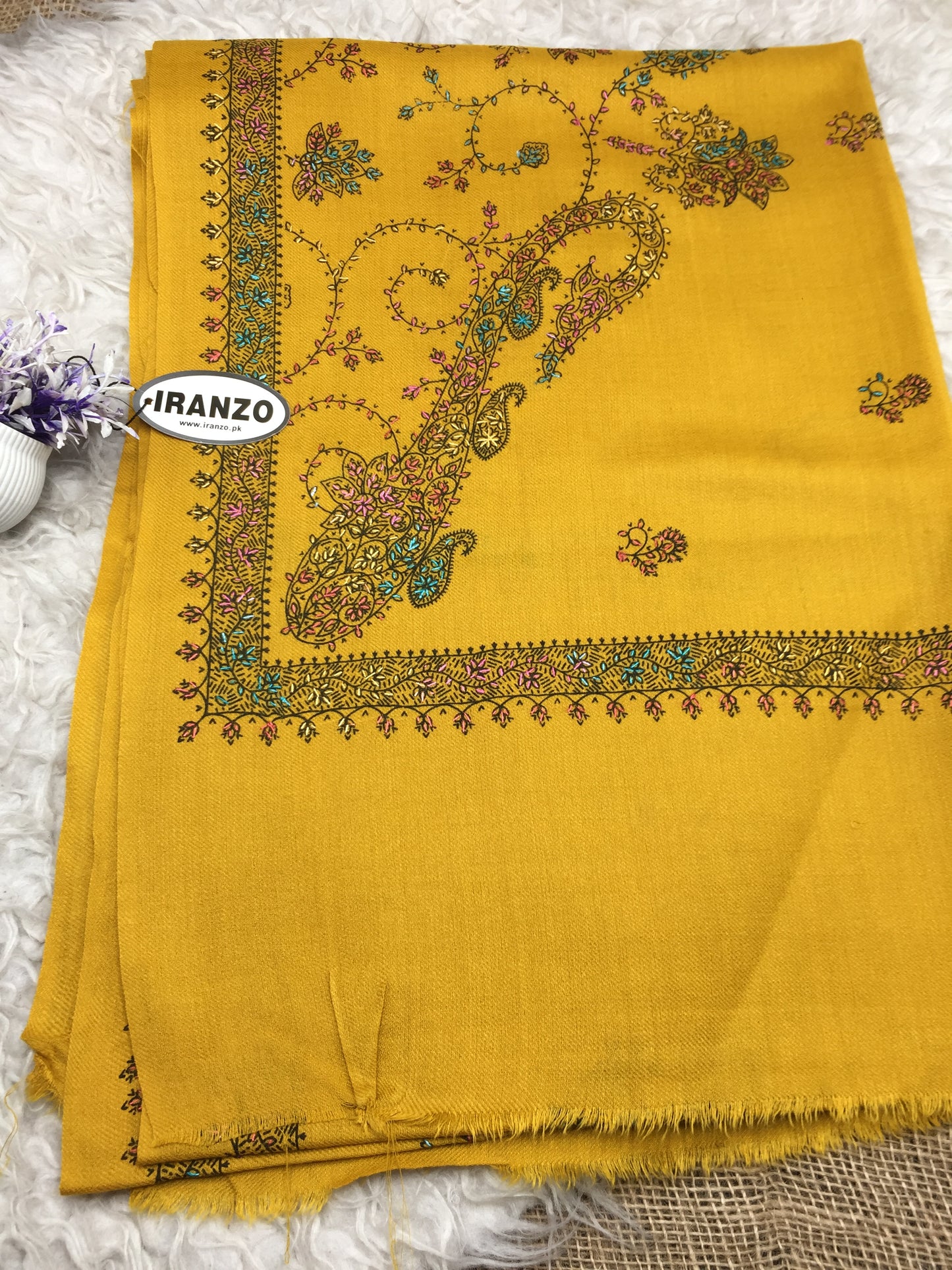 Hand Embroidered Winter Stole