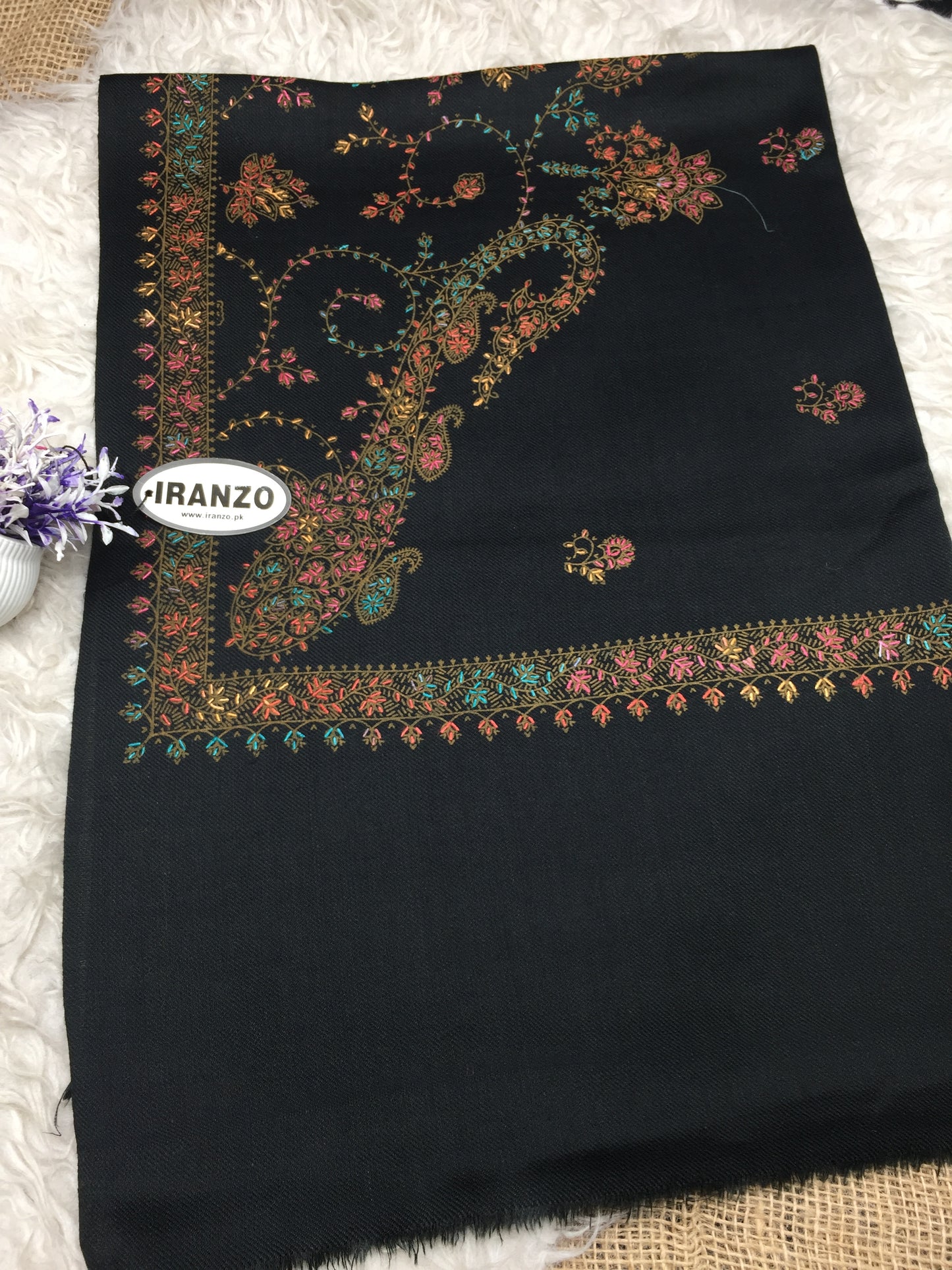 Hand Embroidered Winter Stole