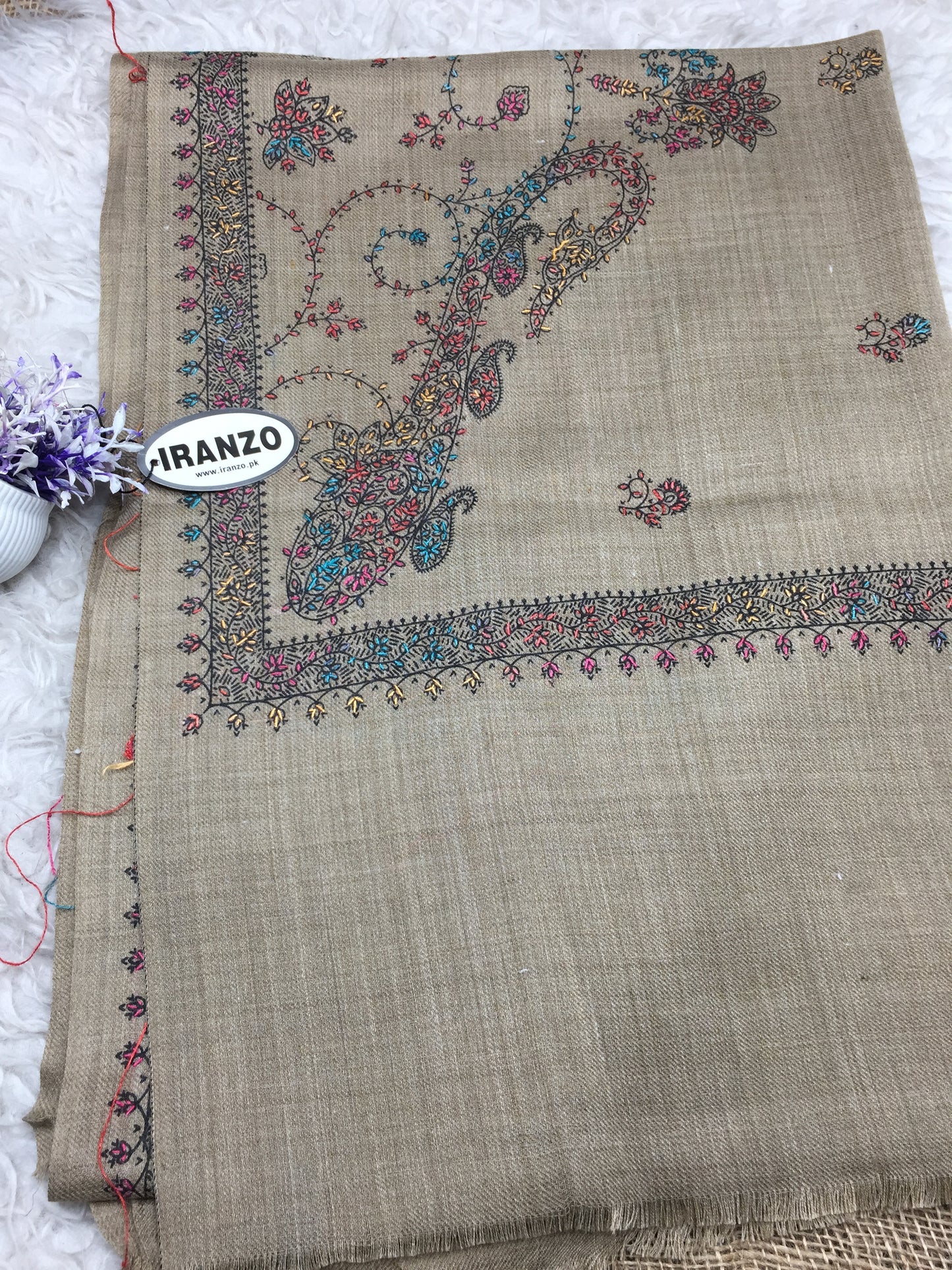 Hand Embroidered Winter Stole