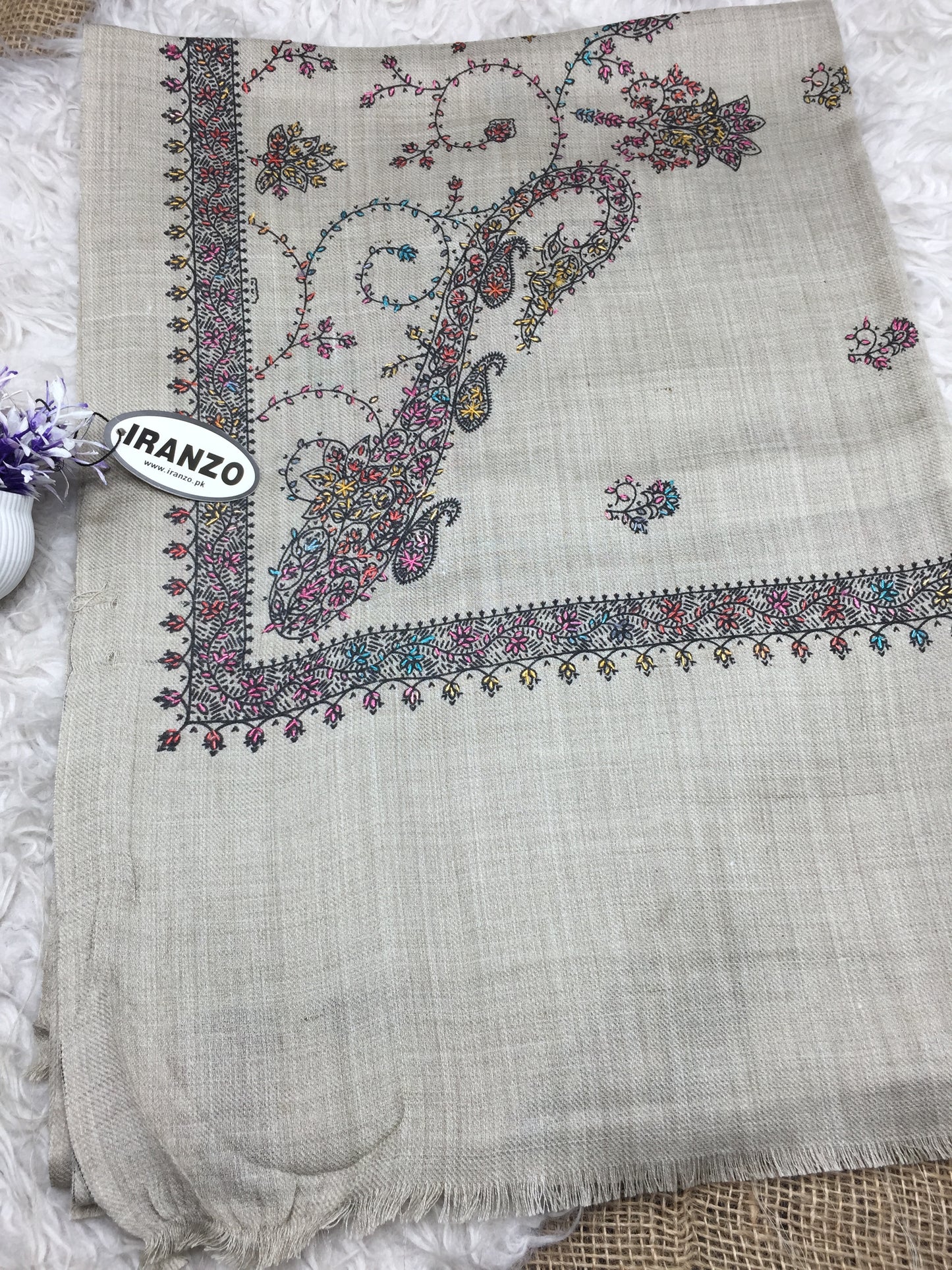 Hand Embroidered Winter Stole