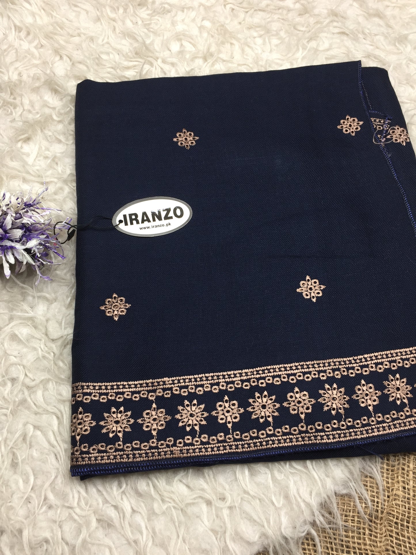 Embroidered Winter Shawl