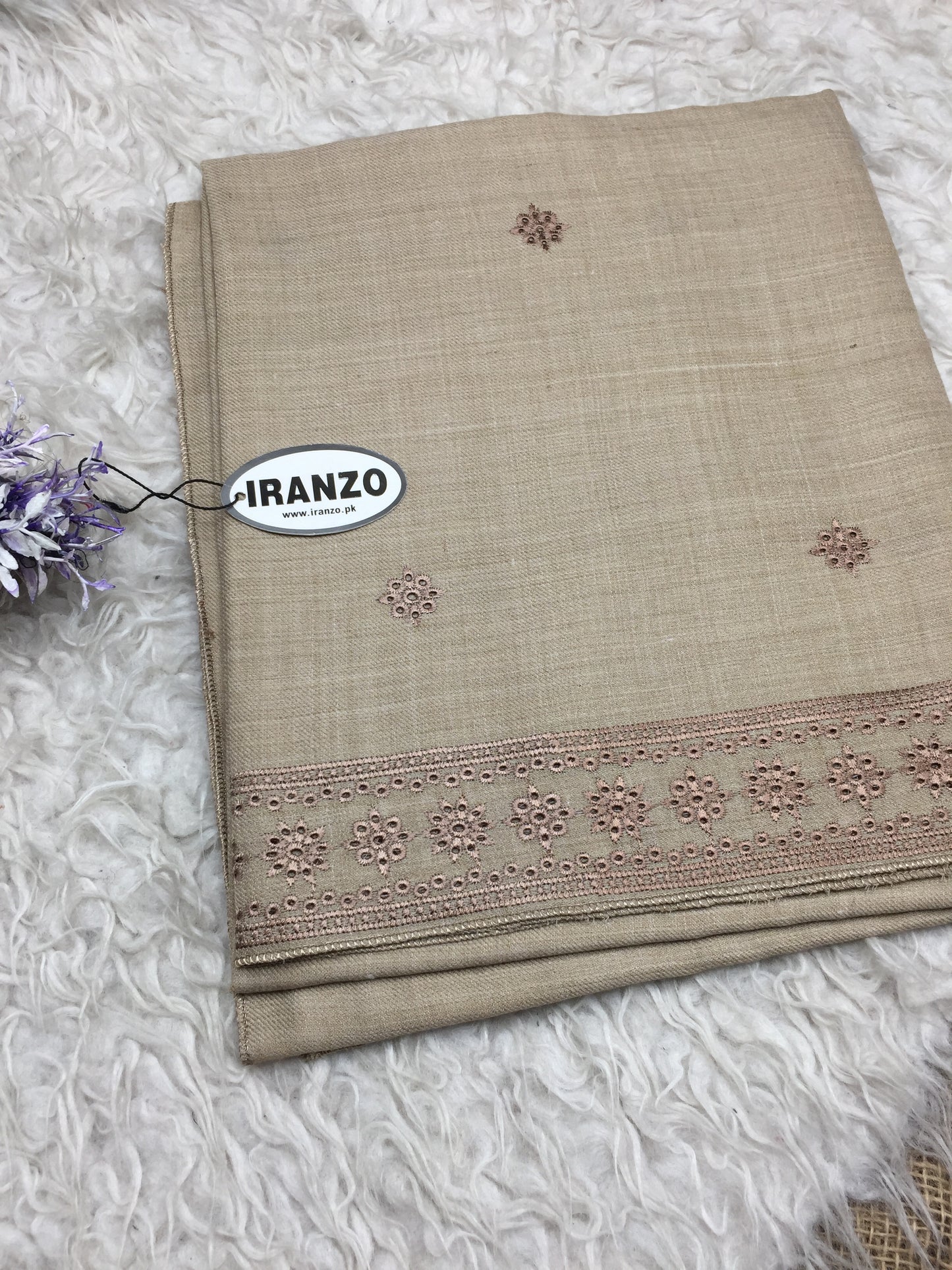 Embroidered Winter Shawl