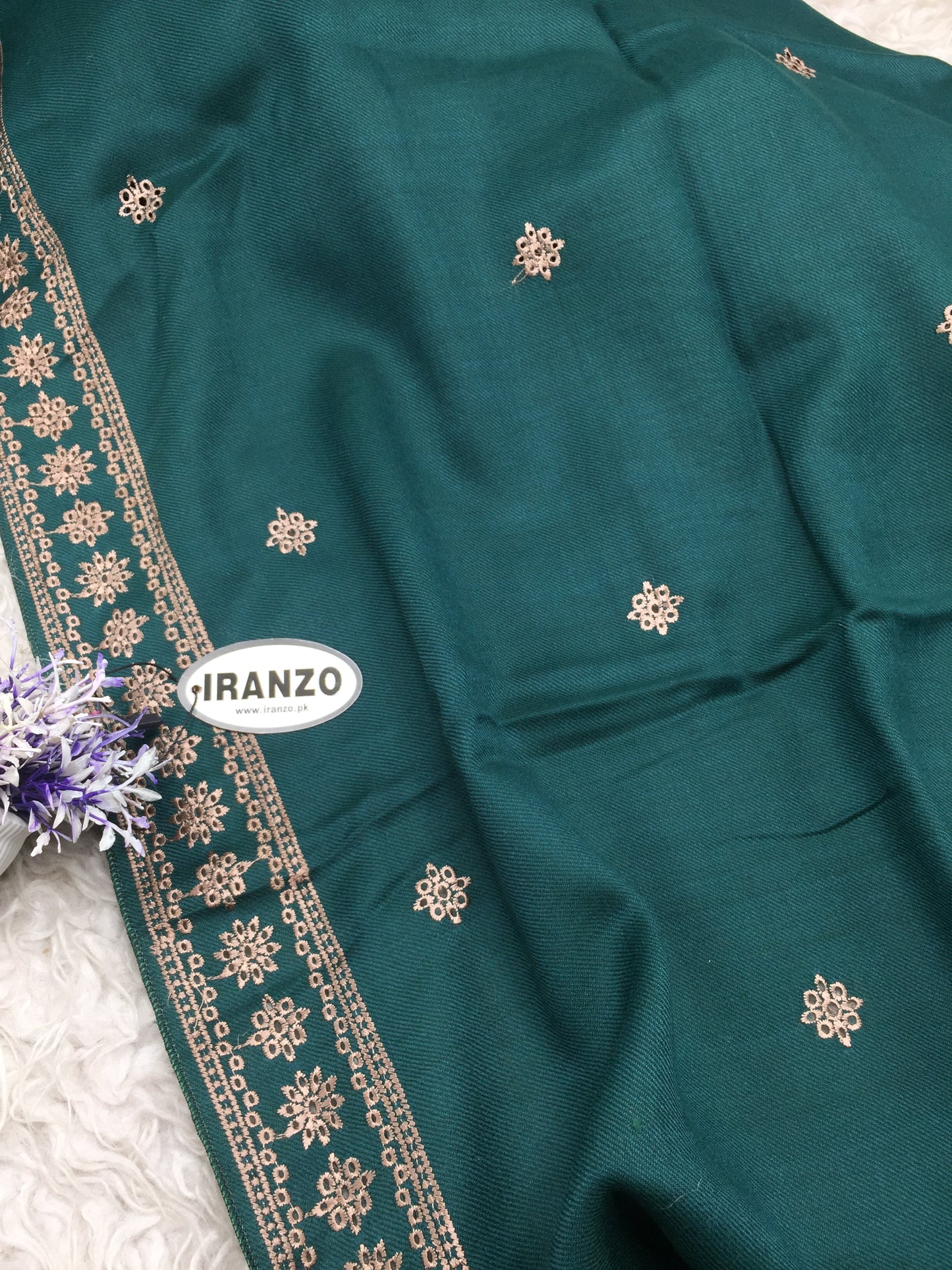 Embroidered Winter Shawl