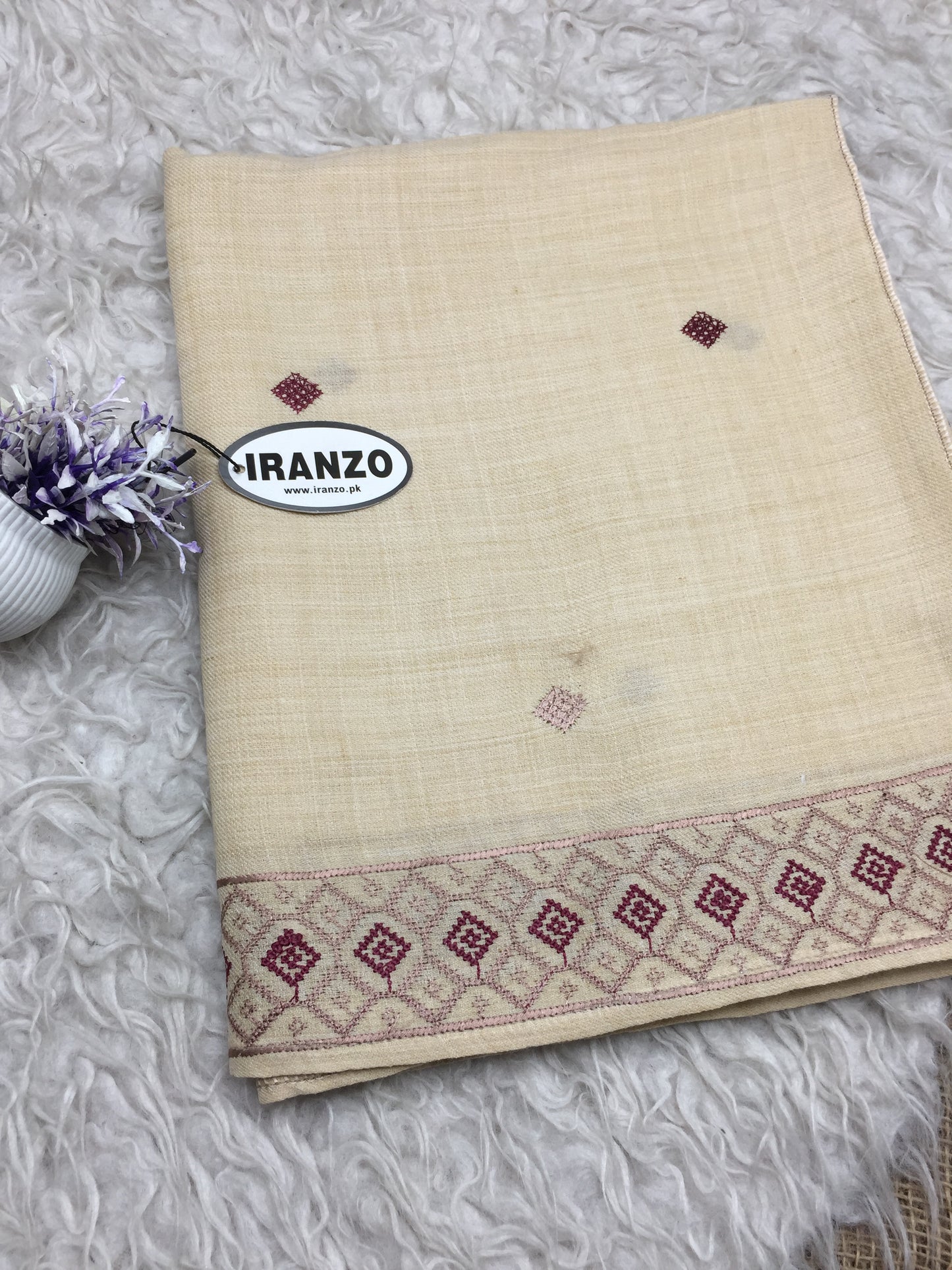 Embroidered Winter Shawl