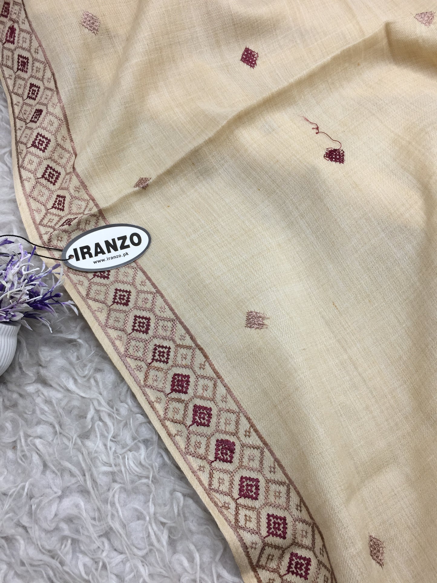 Embroidered Winter Shawl