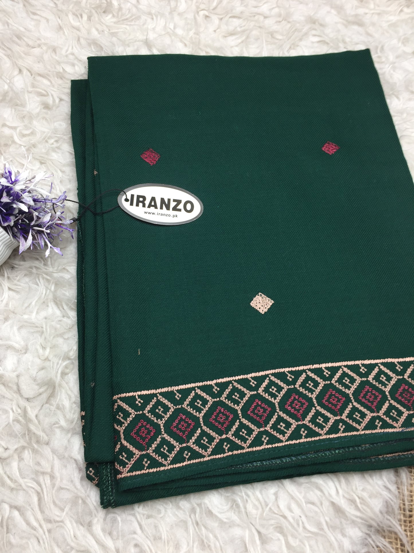 Embroidered Winter Shawl