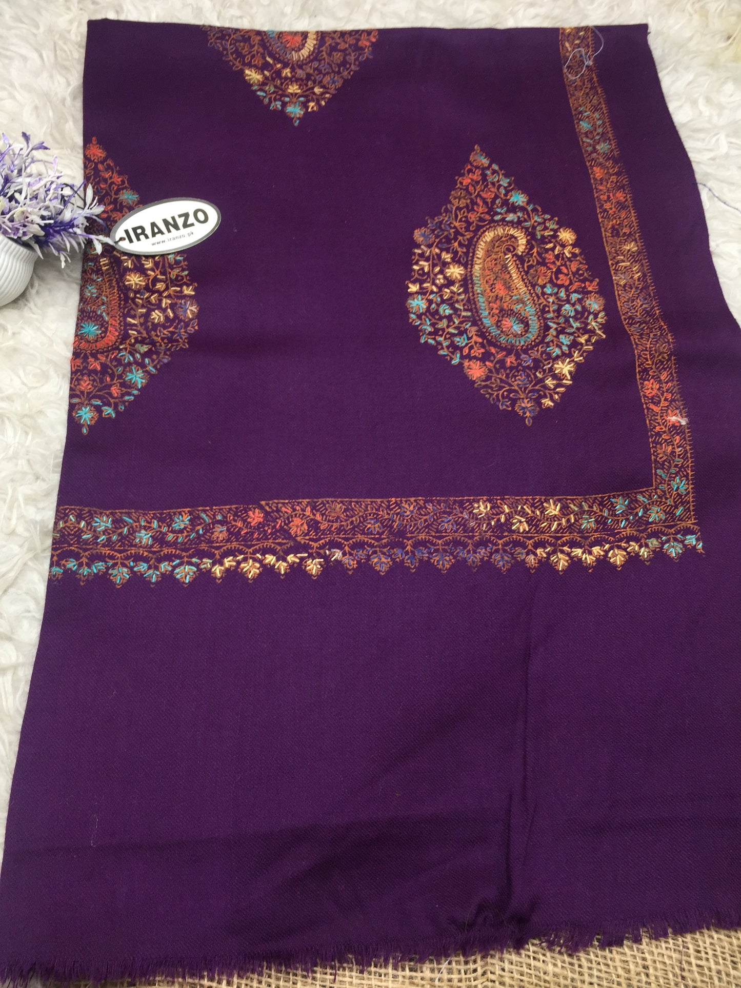 Hand Embroidered Winter Stole NWS