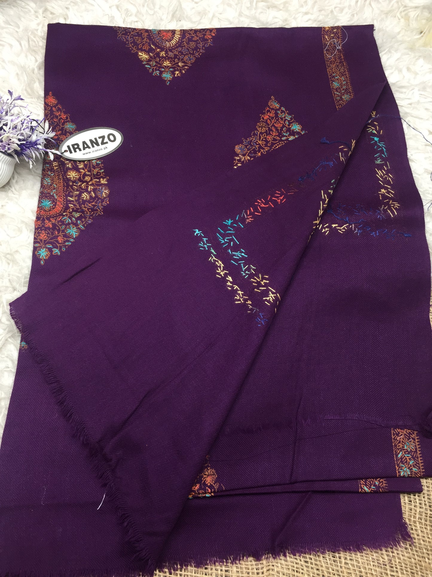 Hand Embroidered Winter Stole NWS