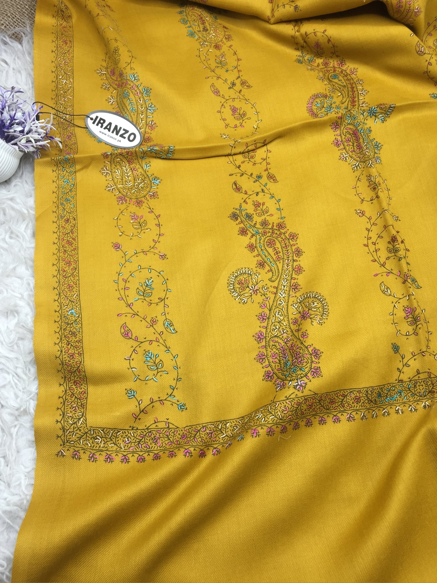 Hand Embroidered Winter Stole NWS