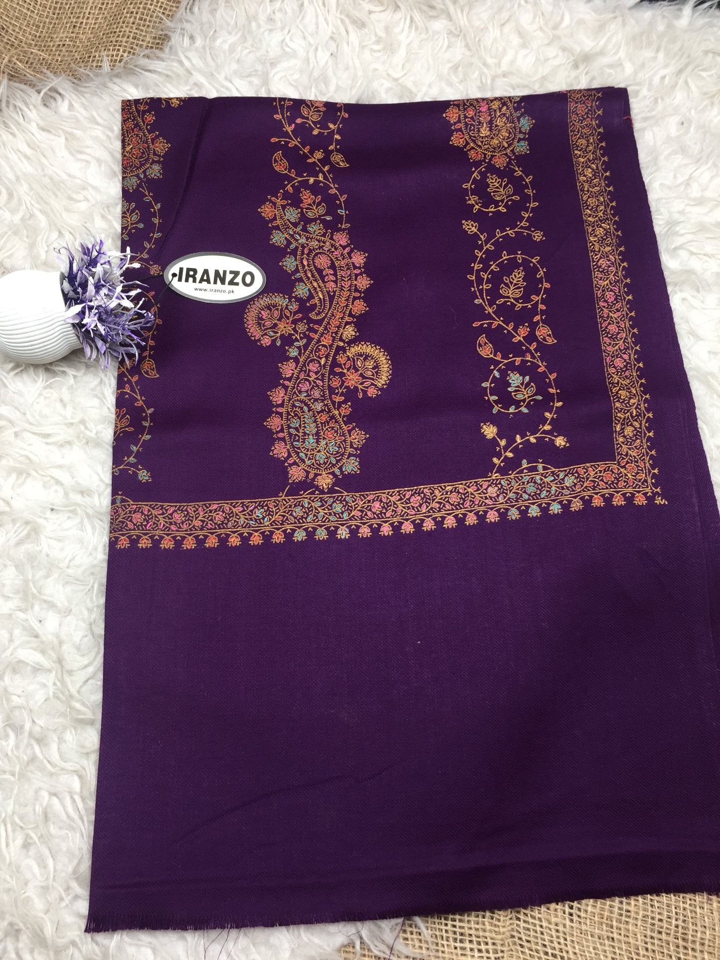 Hand Embroidered Winter Stole NWS