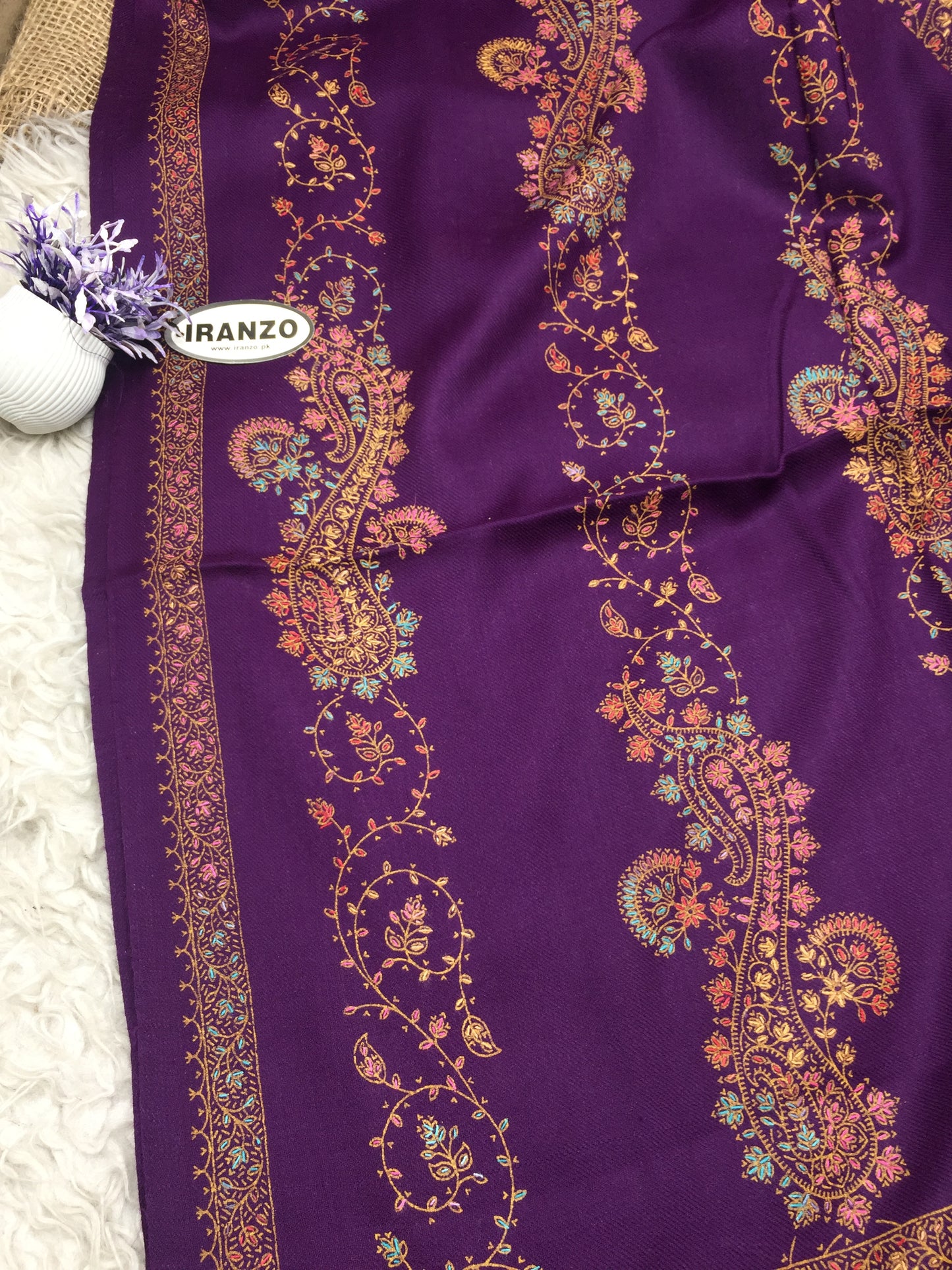 Hand Embroidered Winter Stole NWS