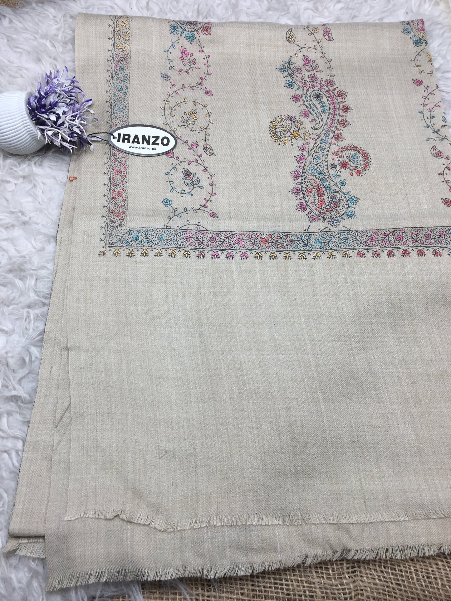 Hand Embroidered Winter Stole