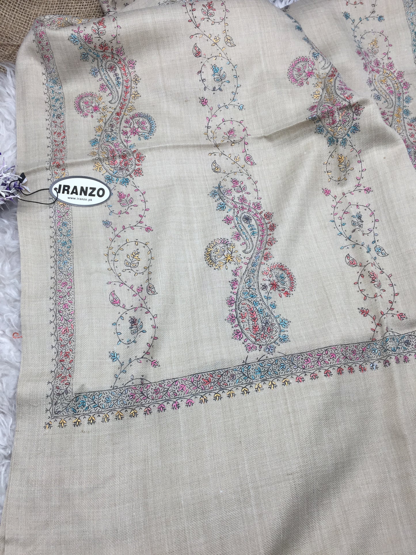 Hand Embroidered Winter Stole