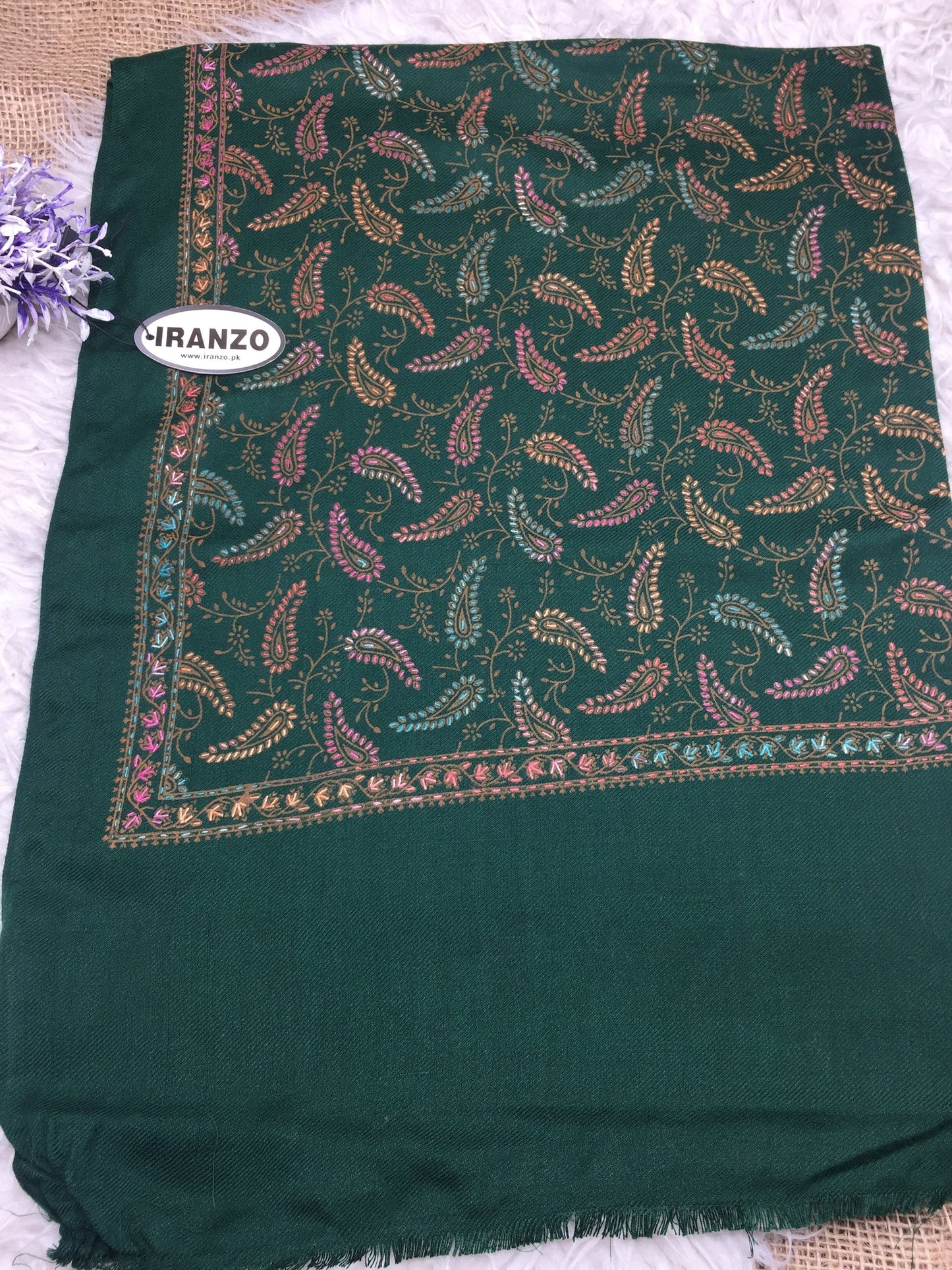 Hand Embroidered Stole All Over