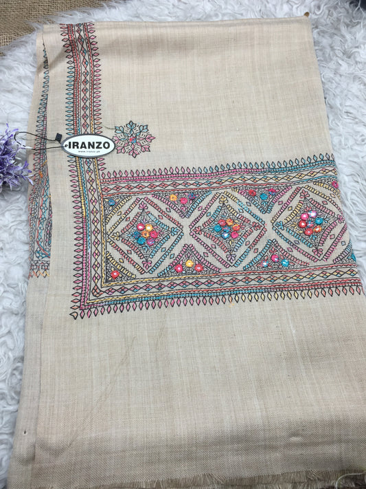 Embroidered Winter Shawl