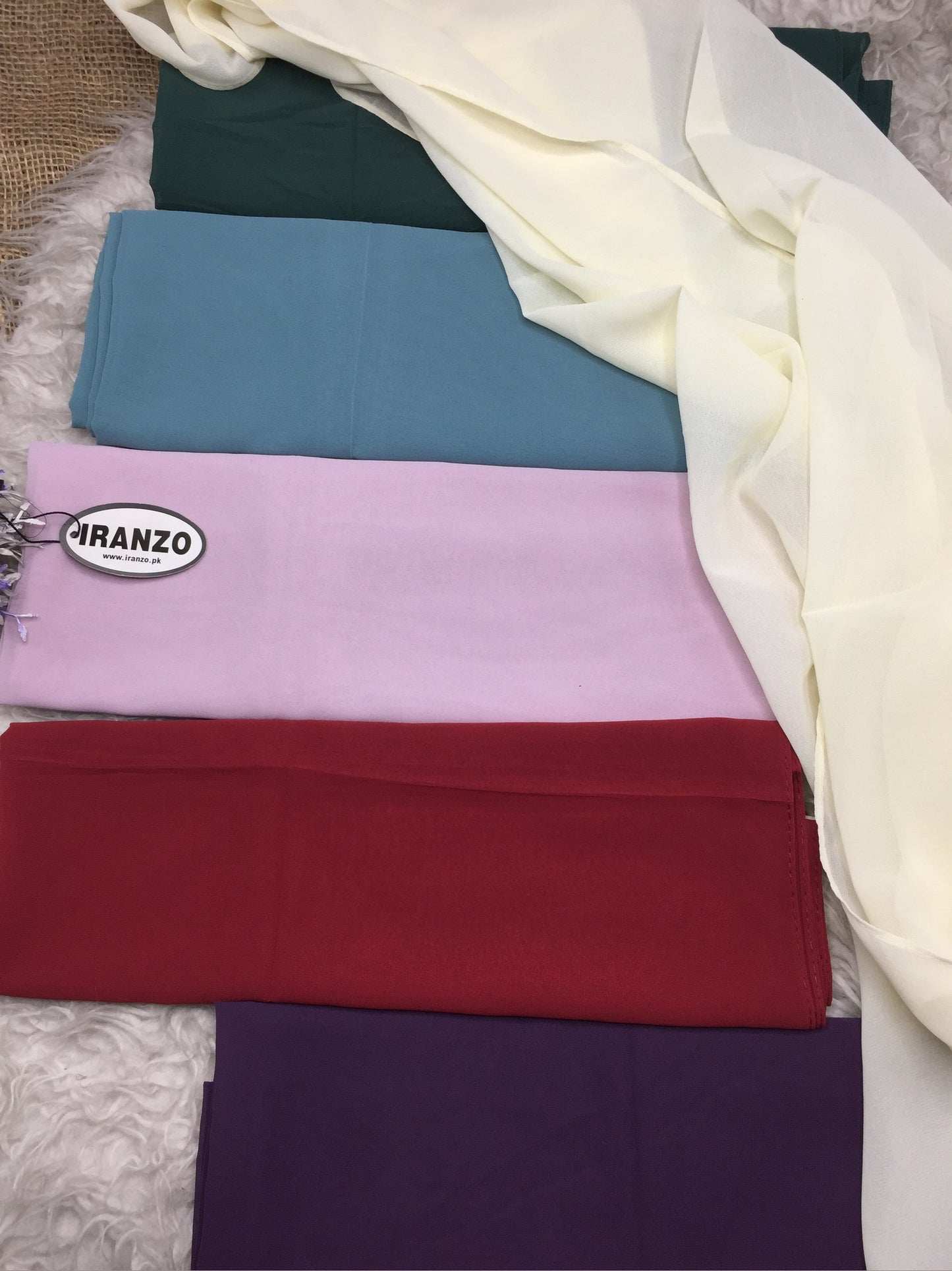 Six Imported Georgette Chiffon Hijab