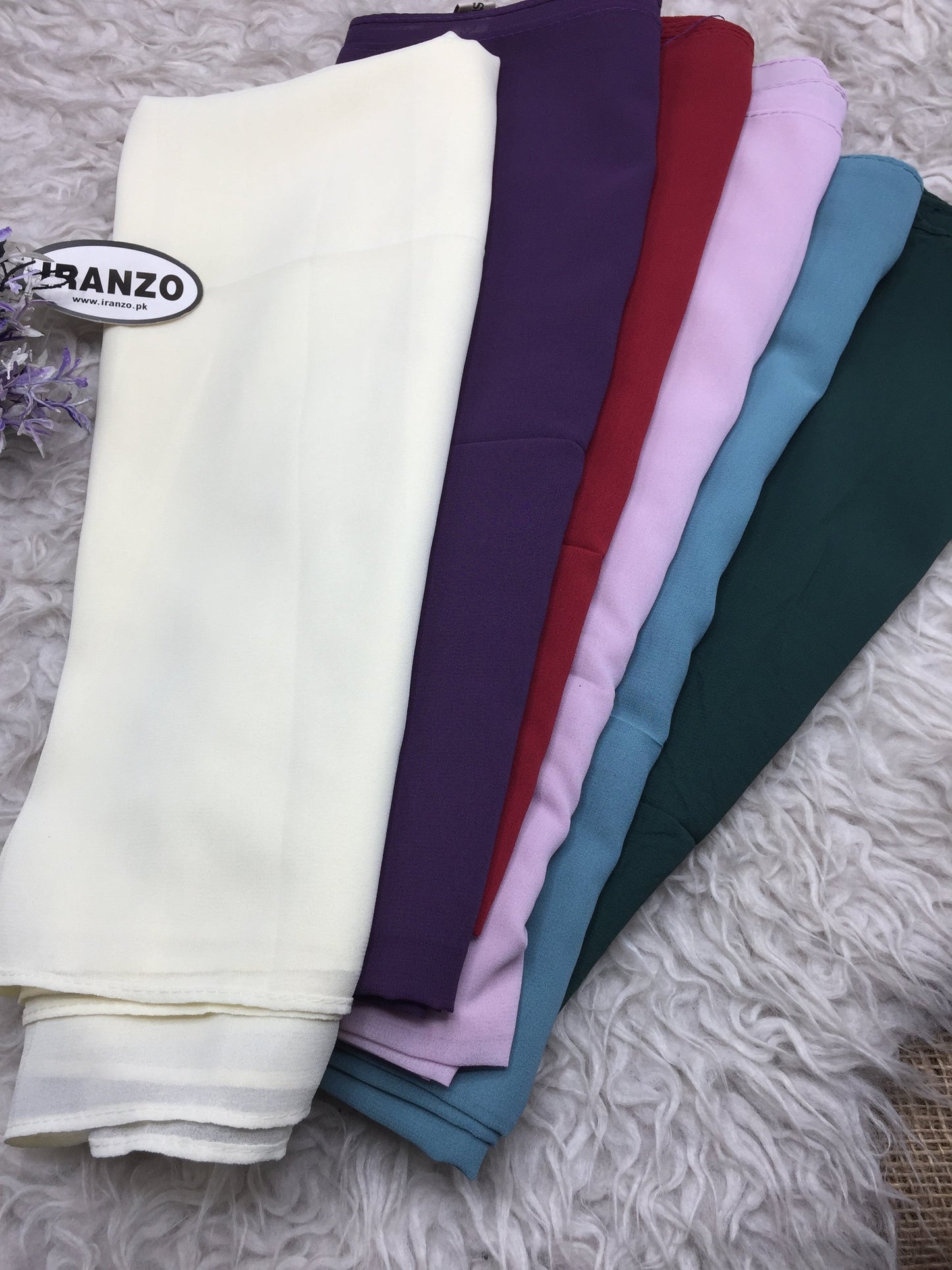 Six Imported Georgette Chiffon Hijab